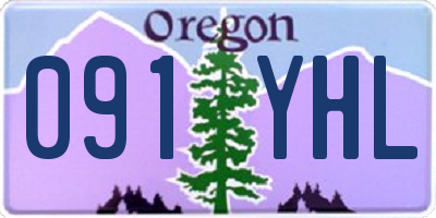OR license plate 091YHL