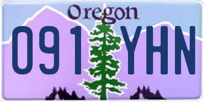 OR license plate 091YHN