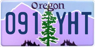OR license plate 091YHT