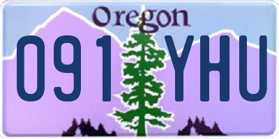 OR license plate 091YHU