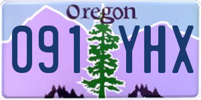 OR license plate 091YHX