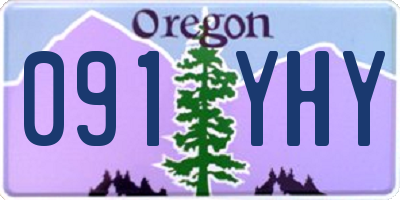OR license plate 091YHY