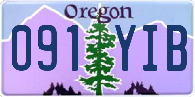 OR license plate 091YIB