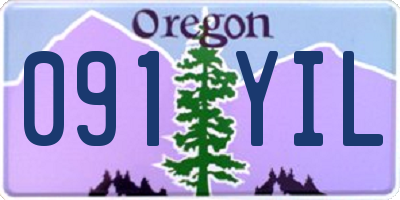 OR license plate 091YIL