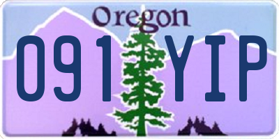 OR license plate 091YIP