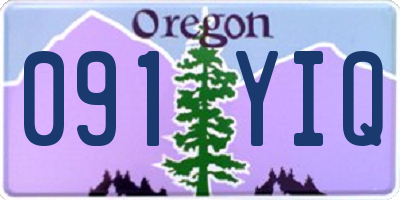 OR license plate 091YIQ