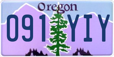 OR license plate 091YIY
