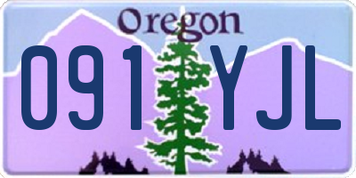 OR license plate 091YJL