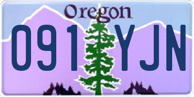 OR license plate 091YJN