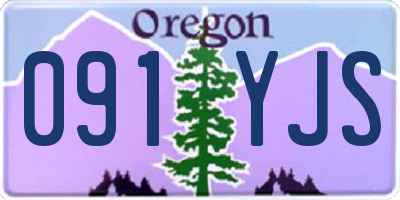 OR license plate 091YJS