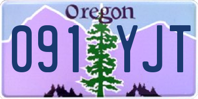 OR license plate 091YJT