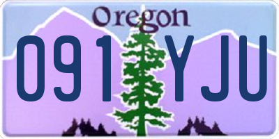 OR license plate 091YJU