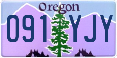 OR license plate 091YJY