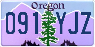 OR license plate 091YJZ