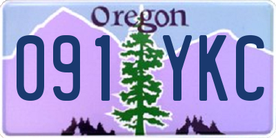 OR license plate 091YKC