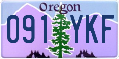 OR license plate 091YKF