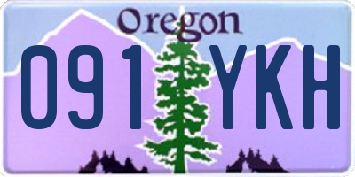 OR license plate 091YKH