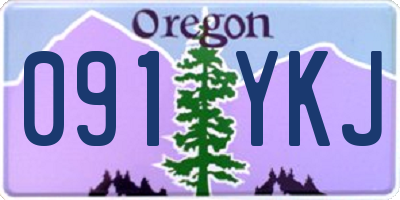 OR license plate 091YKJ