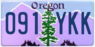 OR license plate 091YKK