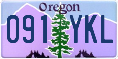 OR license plate 091YKL