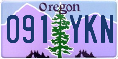 OR license plate 091YKN