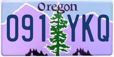 OR license plate 091YKQ