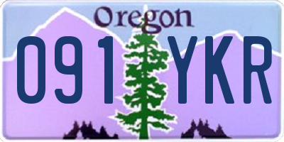 OR license plate 091YKR