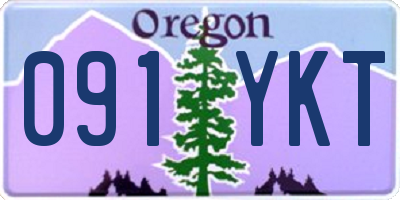 OR license plate 091YKT