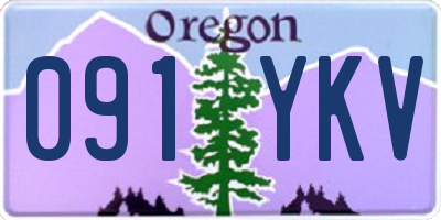 OR license plate 091YKV