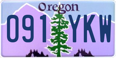 OR license plate 091YKW