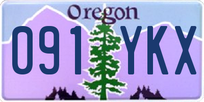 OR license plate 091YKX