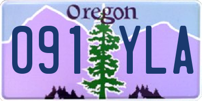 OR license plate 091YLA