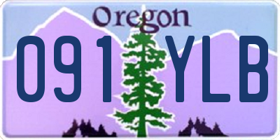 OR license plate 091YLB