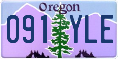 OR license plate 091YLE