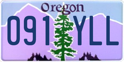 OR license plate 091YLL
