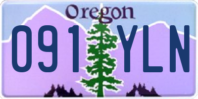 OR license plate 091YLN
