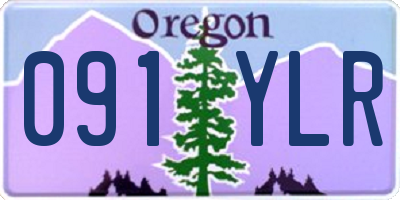 OR license plate 091YLR