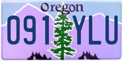 OR license plate 091YLU