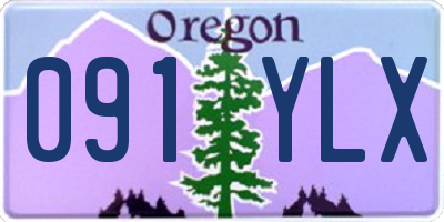 OR license plate 091YLX