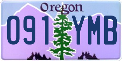OR license plate 091YMB