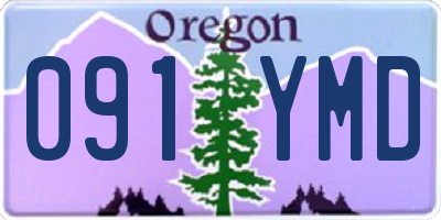 OR license plate 091YMD