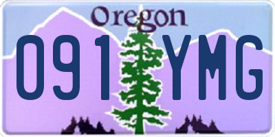 OR license plate 091YMG