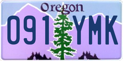 OR license plate 091YMK