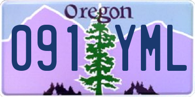 OR license plate 091YML