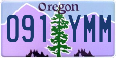 OR license plate 091YMM
