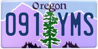 OR license plate 091YMS