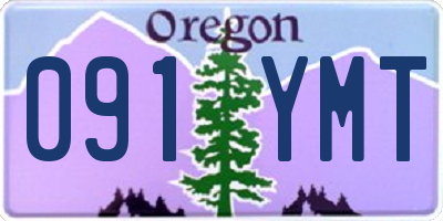 OR license plate 091YMT
