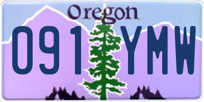 OR license plate 091YMW