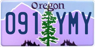 OR license plate 091YMY