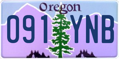 OR license plate 091YNB